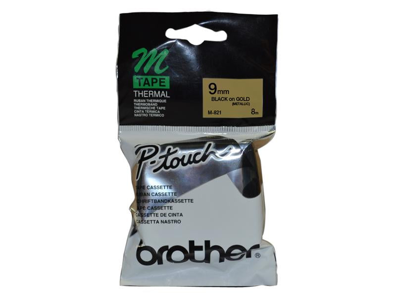 BROTHER M821 Black on Gold Original Thermal ribbon - Cartouches Certifiées