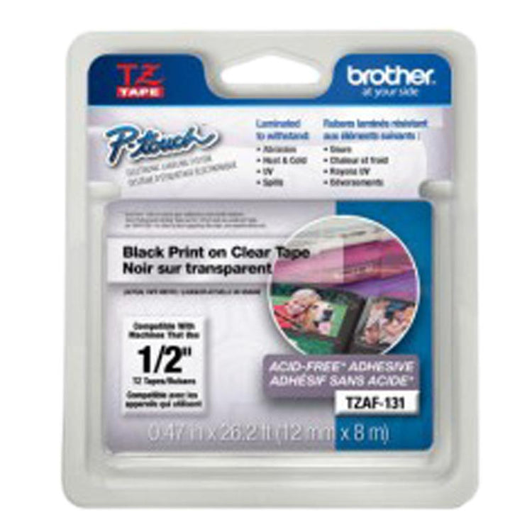 BROTHER TZe-AF131 Black on Transparent Original Thermal ribbon - Cartouches Certifiées