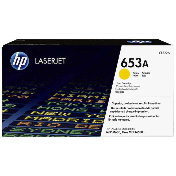 HP CF322A (653A) Yellow Original Toner Cartridge - Cartouches Certifiées