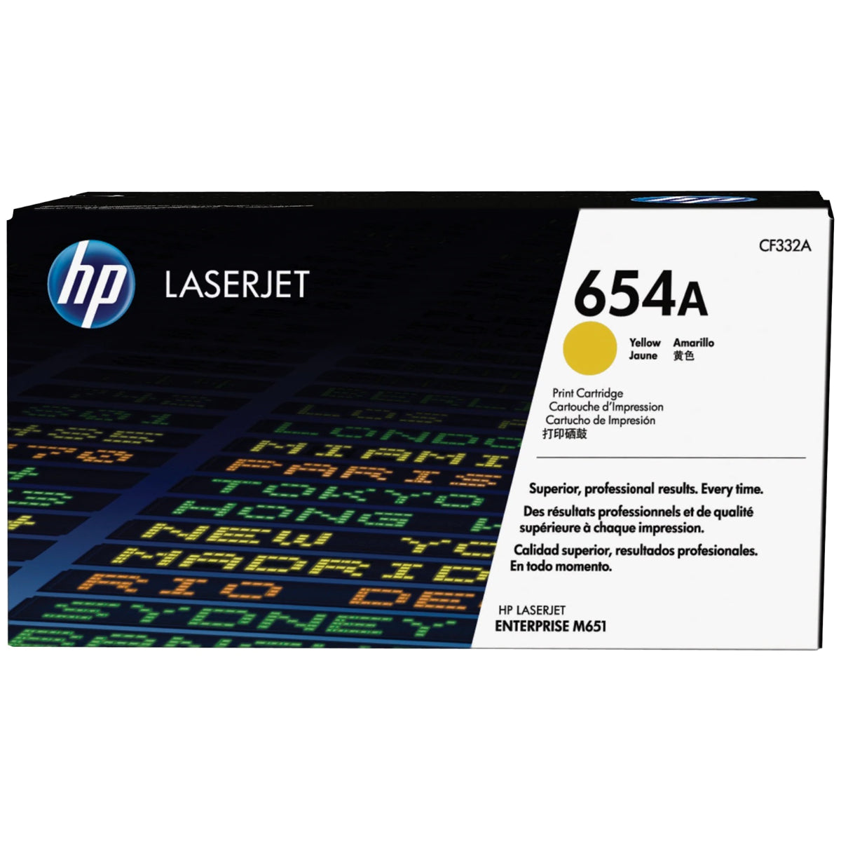 HP CF332A (654A) Yellow Original Toner Cartridge - Cartouches Certifiées