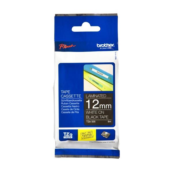 BROTHER TZe-335 White on Black Original Thermal ribbon - Cartouches Certifiées