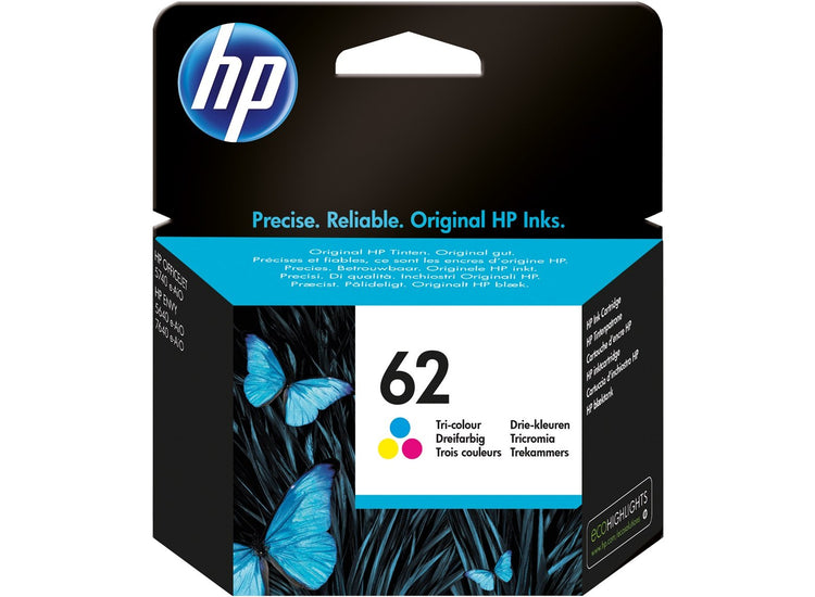 HP 62 (C2P06AN) Color Original Inkjet Cartridge - Cartouches Certifiées
