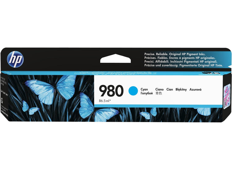 HP 980 (D8J07A) Cyan Original Inkjet Cartridge - Cartouches Certifiées