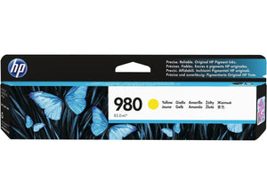 HP 980 (D8J09A) Yellow Original Inkjet Cartridge - Cartouches Certifiées