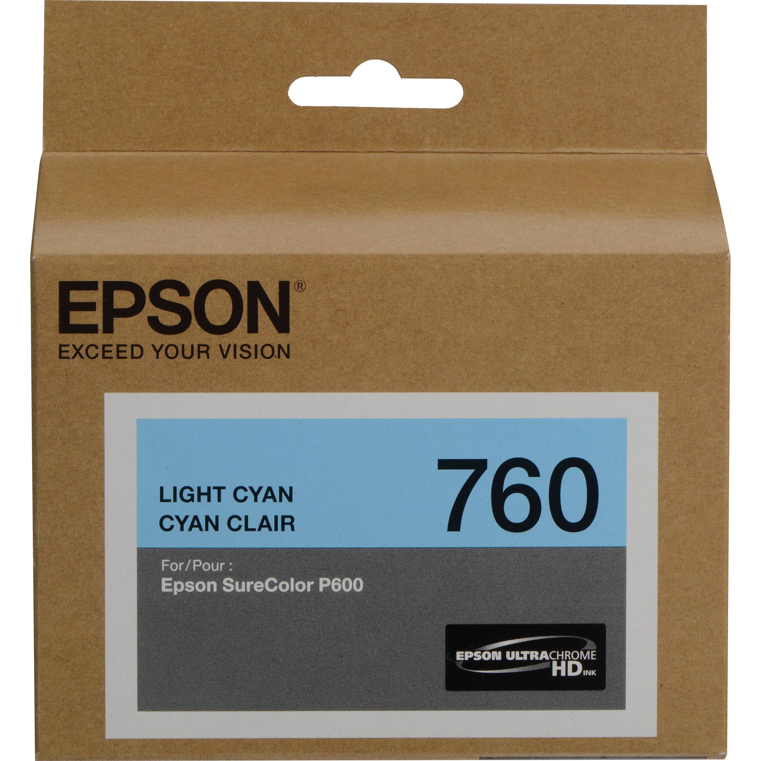 EPSON T760 (T760520) Light cyan Original Inkjet Cartridge - Cartouches Certifiées