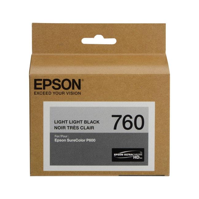 EPSON T760 (T760920) Light Light Black Original Inkjet Cartridge - Cartouches Certifiées