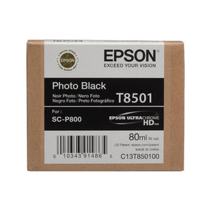 EPSON T850 (T850100) Black Original Inkjet Cartridge - Cartouches Certifiées