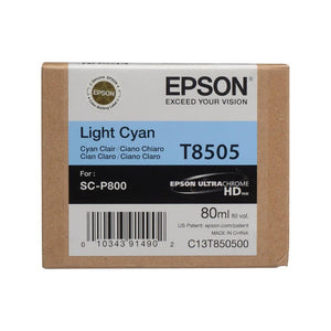 EPSON T850 (T850500) Light Cyan Original Inkjet Cartridge - Cartouches Certifiées