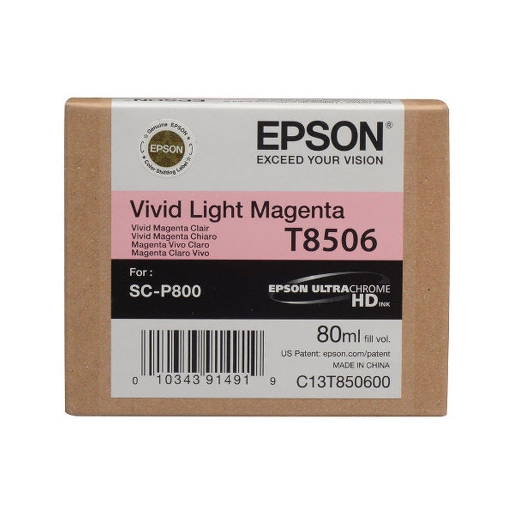 EPSON T850 (T850600) Photo Magenta Original Inkjet Cartridge - Cartouches Certifiées