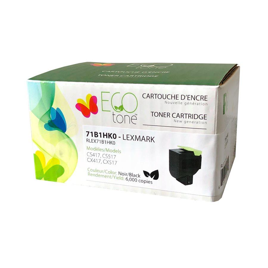 Refurbished LEXMARK 71B1HK0 Black Toner Cartridge - Cartouches Certifiées