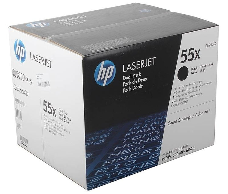 HP CE255XD (55X) Black Original Toner Cartridge - Cartouches Certifiées