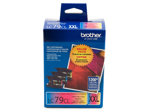 BROTHER LC79CL (LC793PKS) Color 3-Pack Original Inkjet Cartridge - Cartouches Certifiées