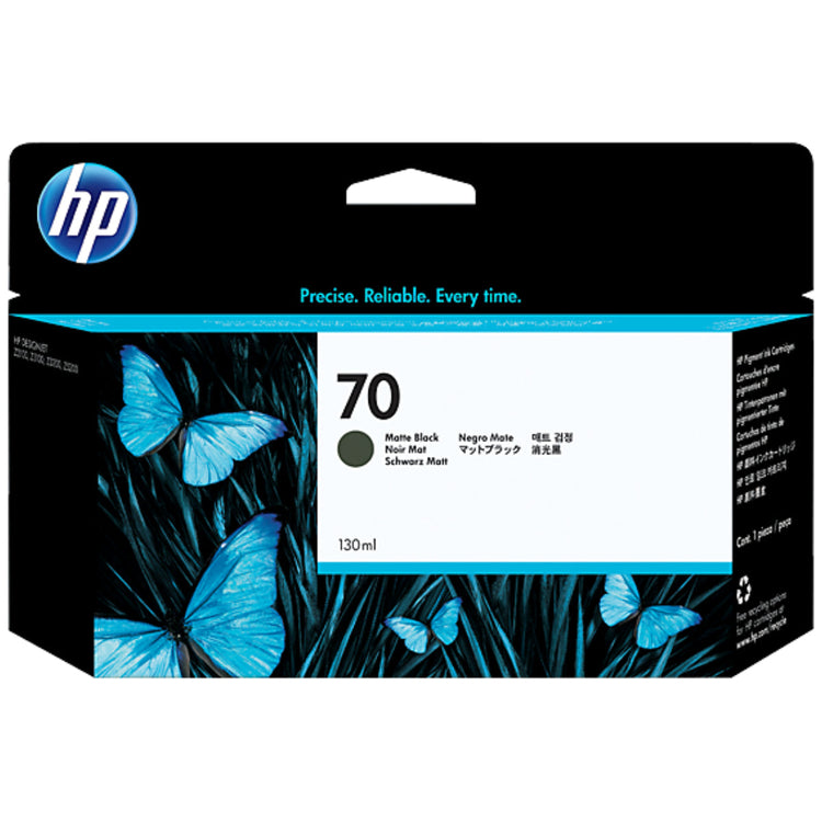 HP 70 - 130ml (C9448A) Matte Black Original Inkjet Cartridge - Cartouches Certifiées