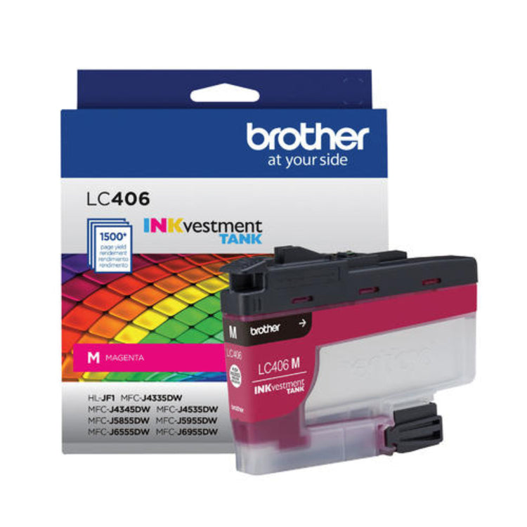 BROTHER LC406MS Magenta Original Inkjet Cartridge - Cartouches Certifiées