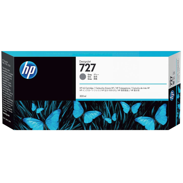 HP 727 - 300 ml (F9J80A) Gray Original Inkjet Cartridge - Cartouches Certifiées