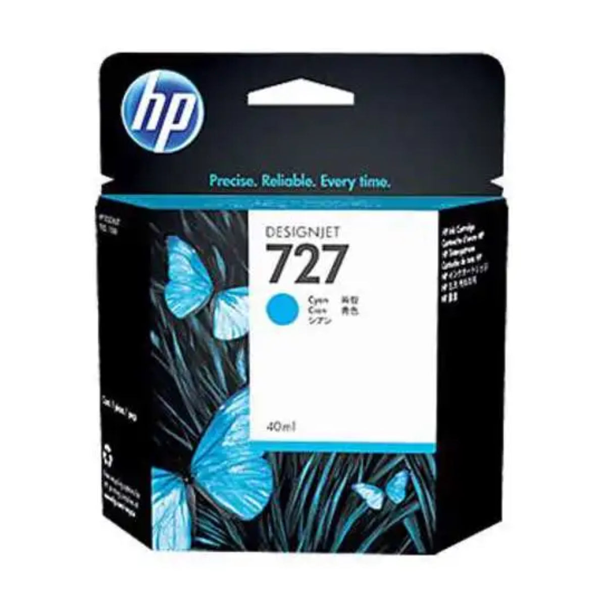 HP 727 - 40 ml (B3P12A) Cyan Original Inkjet Cartridge - Cartouches Certifiées