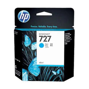 HP 727 - 40 ml (B3P12A) Cyan Original Inkjet Cartridge - Cartouches Certifiées