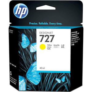 HP 727 - 40 ml (B3P15A) Yellow Original Inkjet Cartridge - Cartouches Certifiées