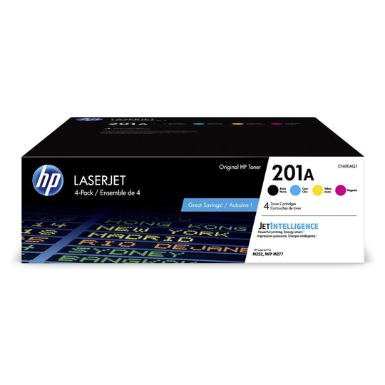 HP CF400AQ1 (201A) Paq-4 Noir et couleur Originale Cartouche Laser