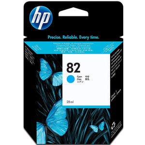 HP 82 - 28ml (CH566A) Cyan Original Inkjet Cartridge - Cartouches Certifiées
