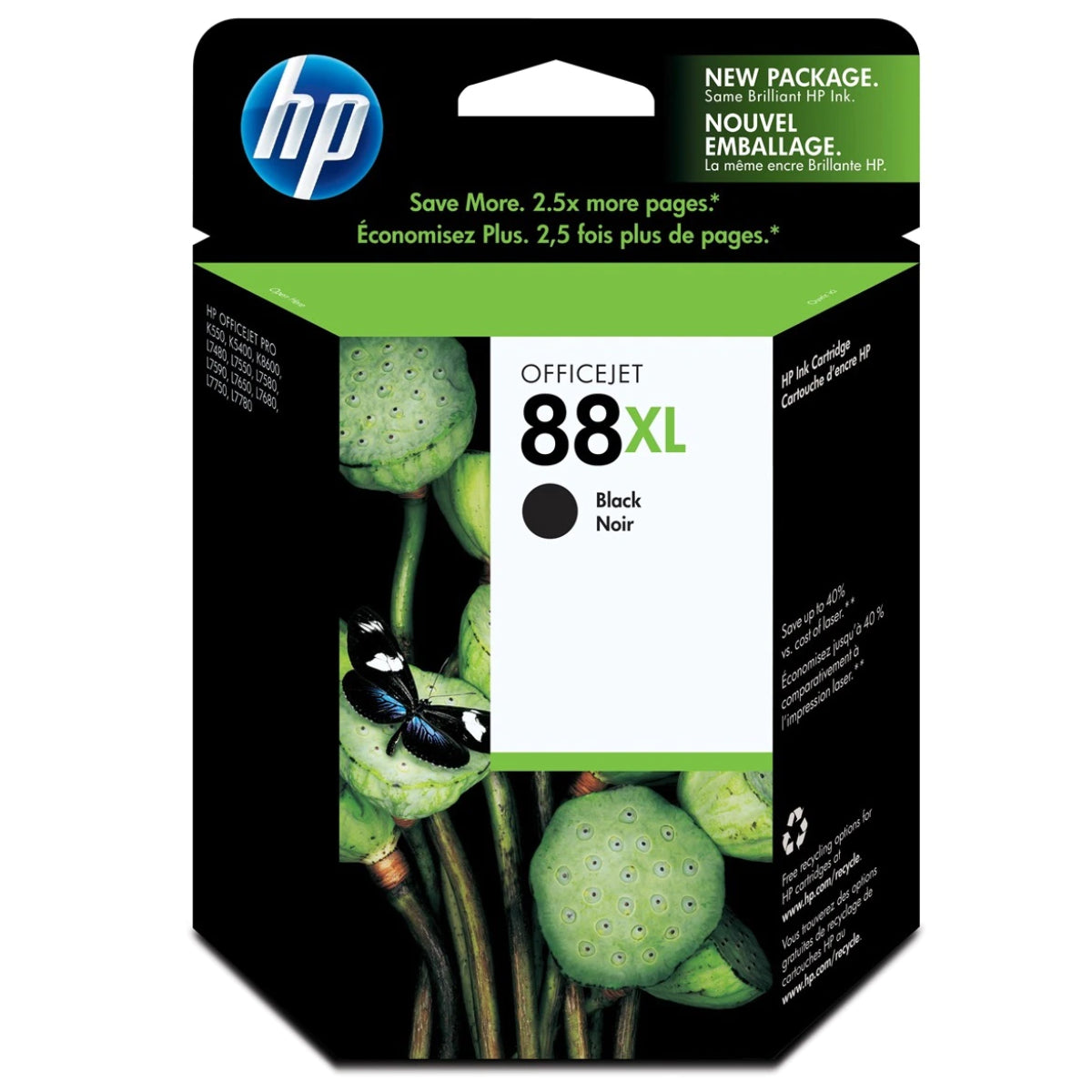 HP 88XL (C9396AN) Black Original Inkjet Cartridge - Cartouches Certifiées