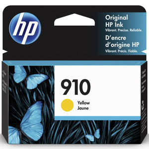 HP 910 (3YL60AN) Yellow Original Inkjet Cartridge - Cartouches Certifiées