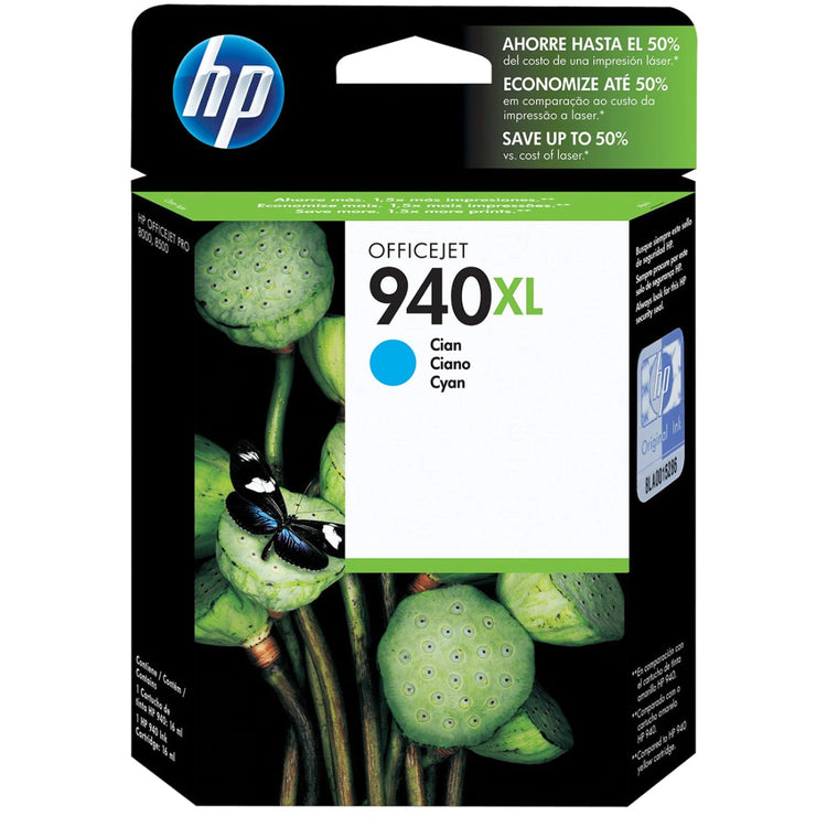HP 940XL (C4907AN) Cyan Original Inkjet Cartridge - Cartouches Certifiées