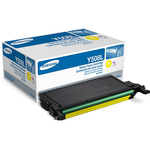 SAMSUNG CLT-Y508L (SU535A) Yellow Original Toner Cartridge - Cartouches Certifiées
