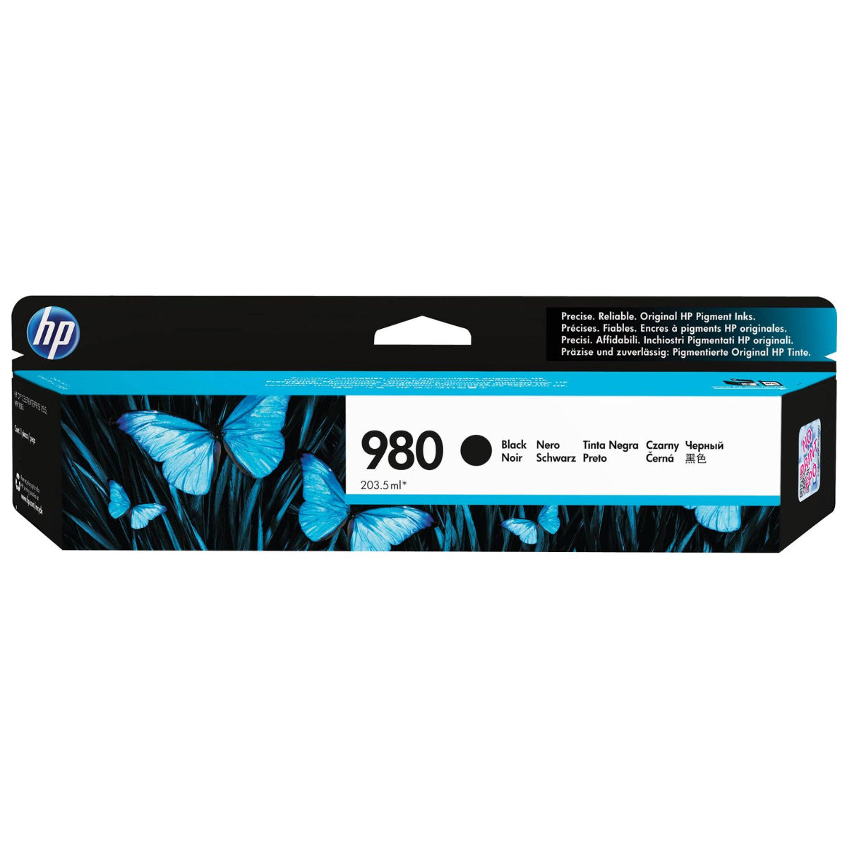 HP 980 (D8J10A) Black Original Inkjet Cartridge - Cartouches Certifiées