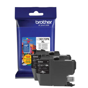 BROTHER LC30172PKS Black 2-Pack Original Inkjet Cartridge - Cartouches Certifiées