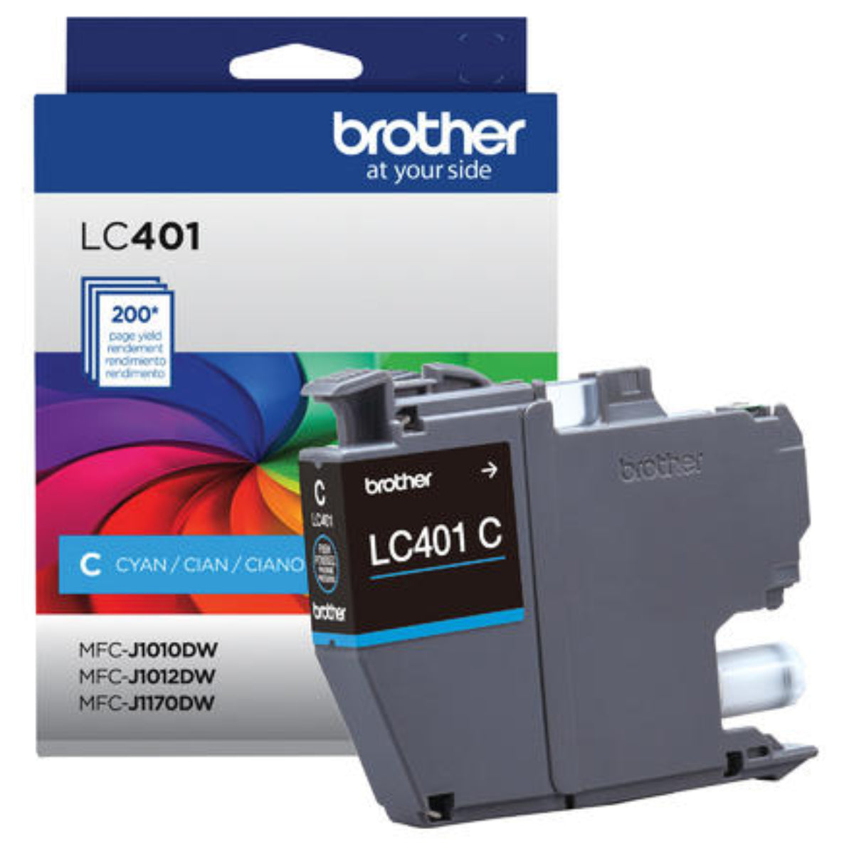 BROTHER LC401C Cyan Original Inkjet Cartridge - Cartouches Certifiées