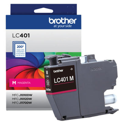 BROTHER LC401M Magenta Original Inkjet Cartridge - Cartouches Certifiées
