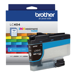 BROTHER LC404CS Cyan Original Inkjet Cartridge - Cartouches Certifiées