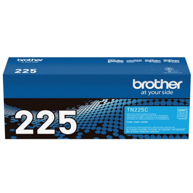 BROTHER TN-225C Cyan Original Toner Cartridge - Cartouches Certifiées