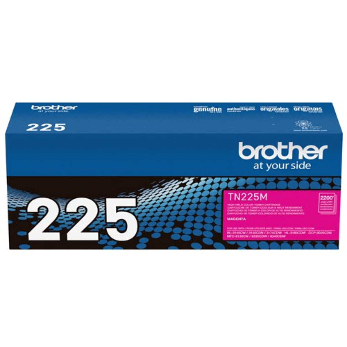 BROTHER TN-225M Magenta Original Toner Cartridge - Cartouches Certifiées
