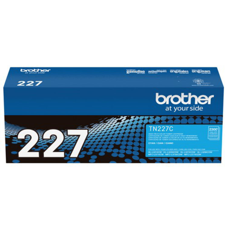 BROTHER TN-227C Cyan Original Toner Cartridge - Cartouches Certifiées