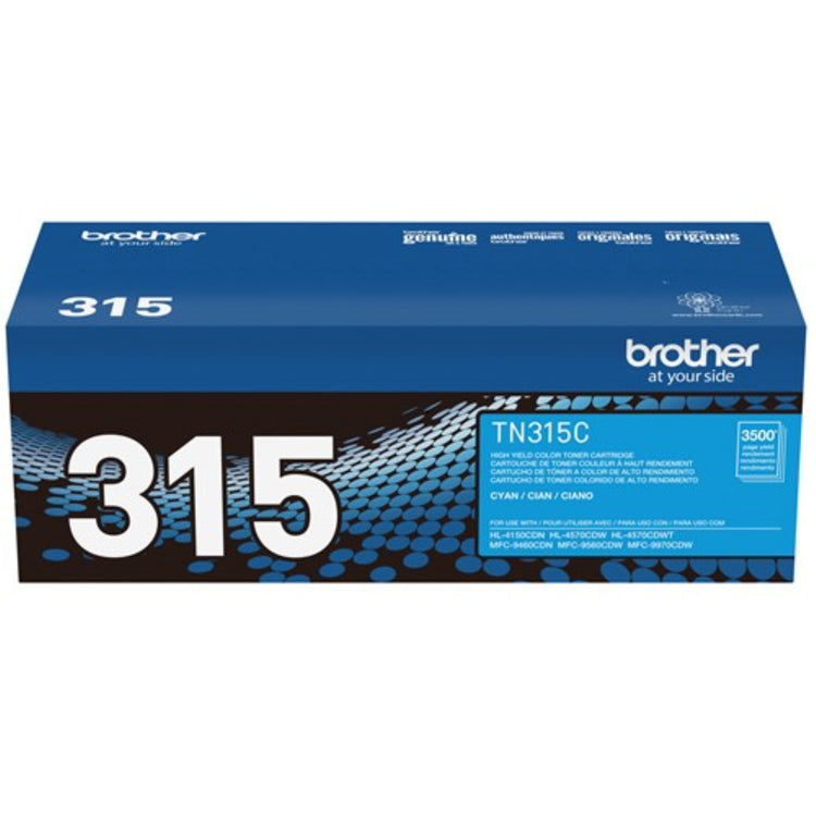 BROTHER TN-315C Cyan Original Toner Cartridge - Cartouches Certifiées