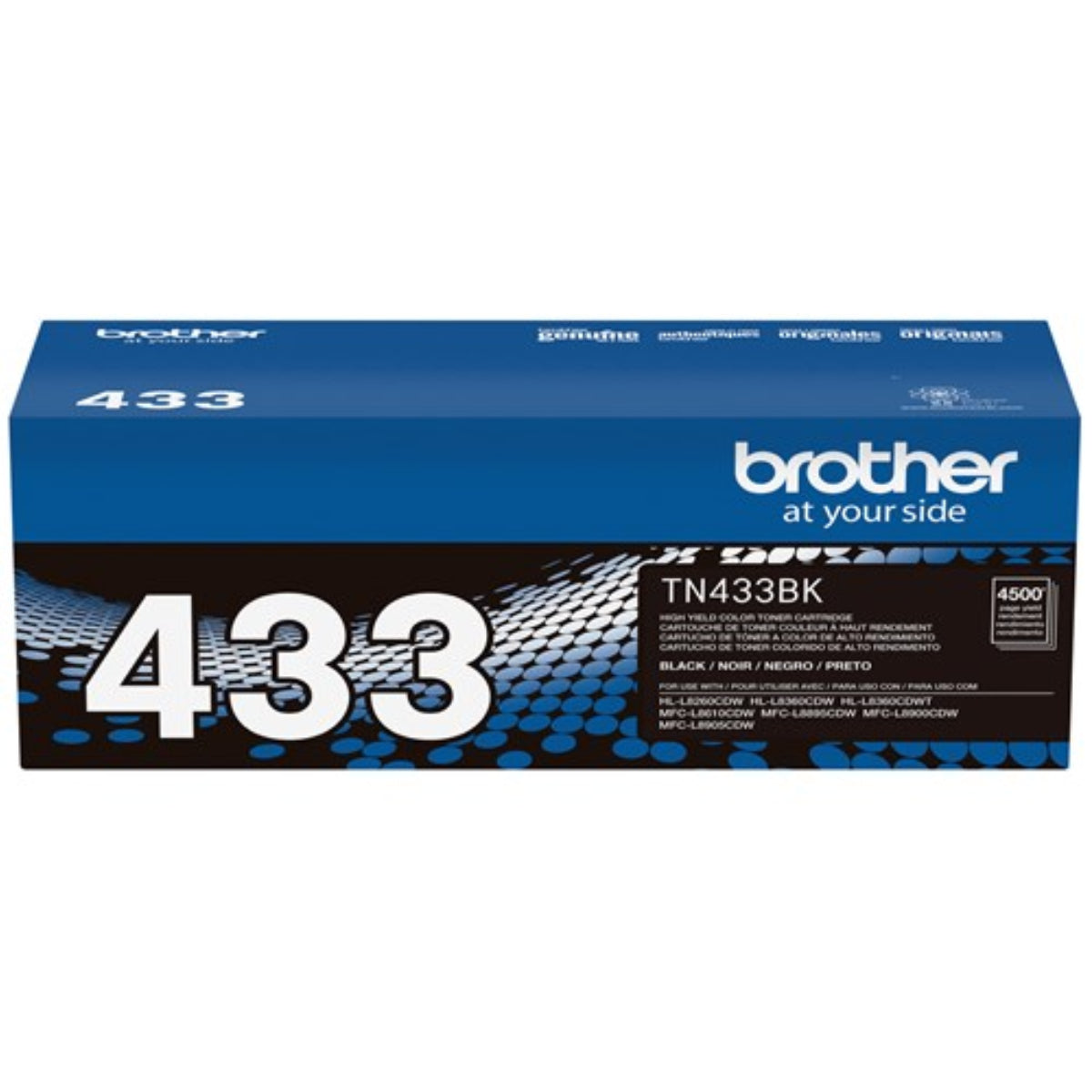 BROTHER TN-433BK Black Original Toner Cartridge - Cartouches Certifiées