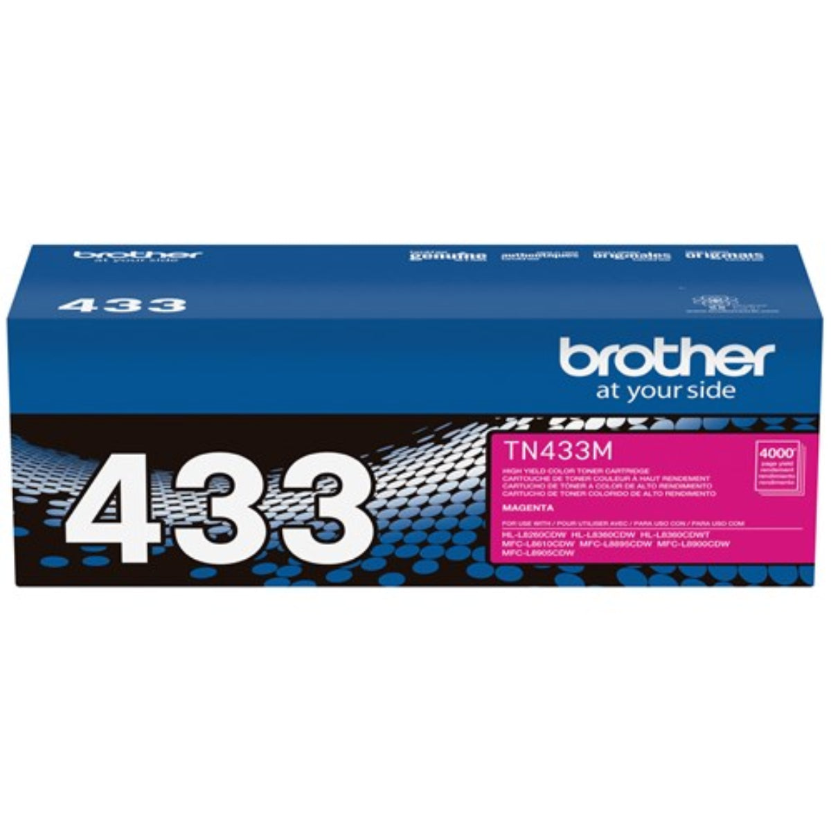 BROTHER TN-433M Magenta Original Toner Cartridge - Cartouches Certifiées