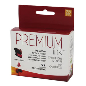 Compatible BROTHER LC105M Magenta Inkjet Cartridge Premium Quality - Cartouches Certifiées