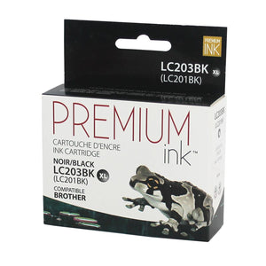 Compatible BROTHER LC203BK Black Inkjet Cartridge Premium Quality - Cartouches Certifiées