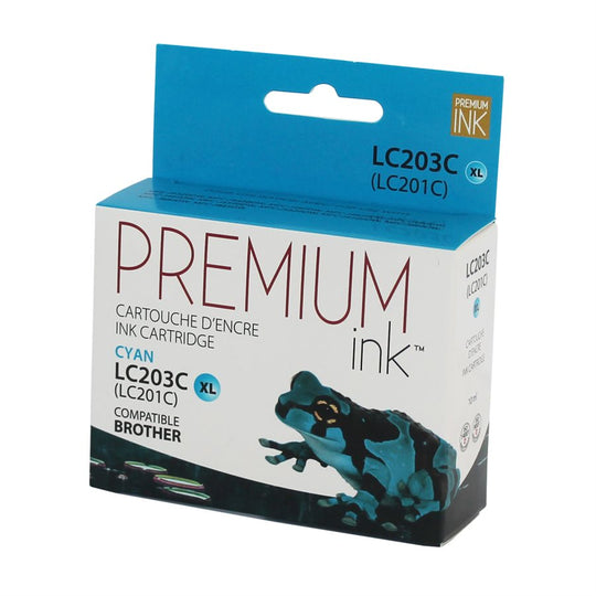 Compatible BROTHER LC203C Cyan Cartouche à Jet d'encre Qualité supérieure