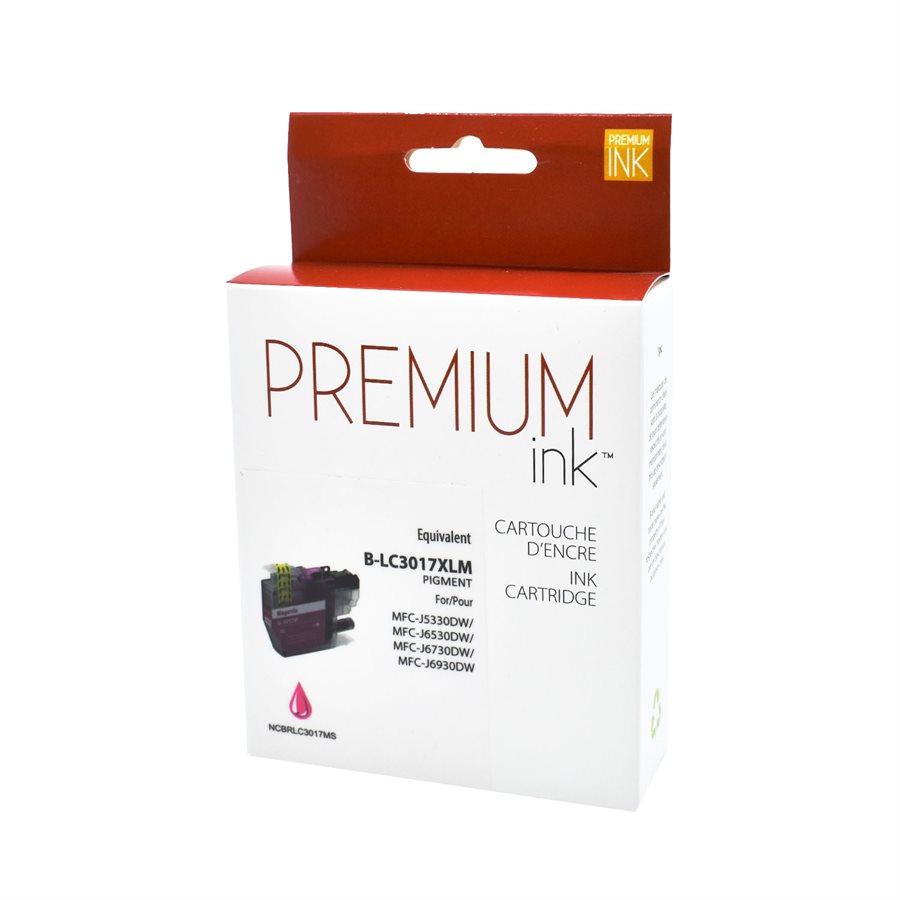 Compatible BROTHER LC3017M Magenta Inkjet Cartridge Premium Quality - Cartouches Certifiées