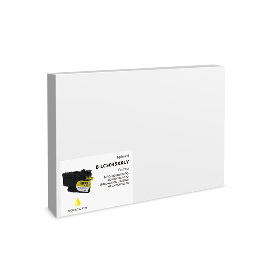 Compatible BROTHER LC3035Y Yellow Inkjet Cartridge Premium Quality - Cartouches Certifiées