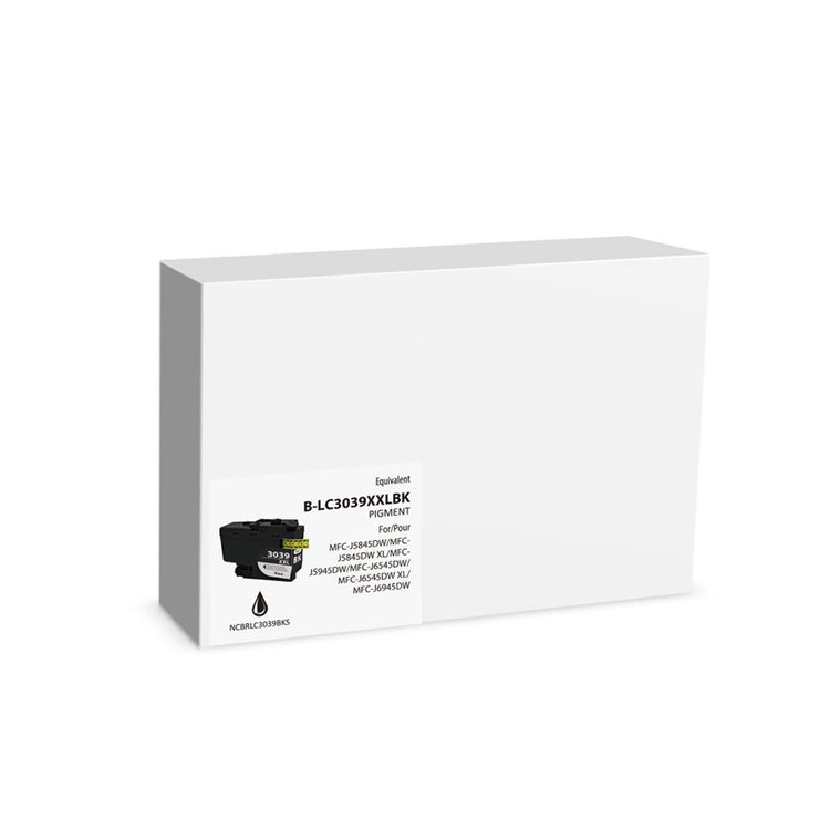 Compatible BROTHER LC3039BK Black Inkjet Cartridge Premium Quality - Cartouches Certifiées