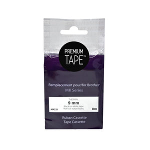 Compatible BROTHER MK221 Black Thermal ribbon Premium Quality  -  Cartouches Certifiées