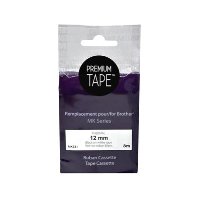 Compatible BROTHER MK231 Black Thermal ribbon Premium Quality  -  Cartouches Certifiées