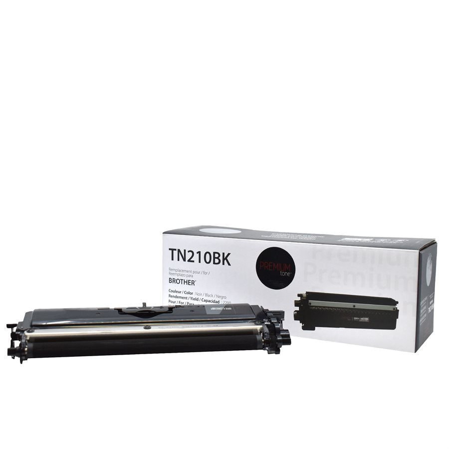 Compatible BROTHER TN-210BK Black Toner Cartridge Premium Quality - Cartouches Certifiées