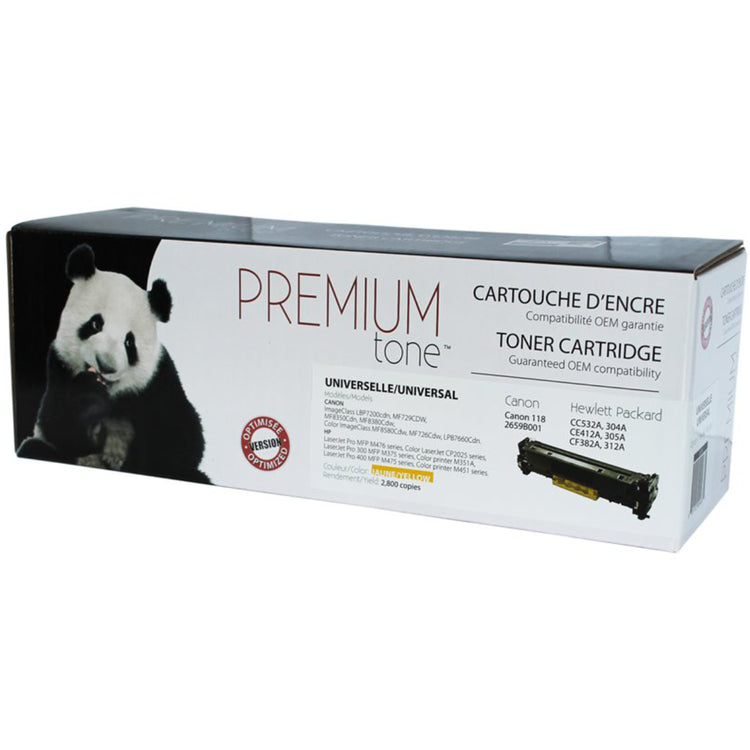 Compatible CANON 118 (2659B001) Yellow Toner Cartridge Premium Quality - Cartouches Certifiées