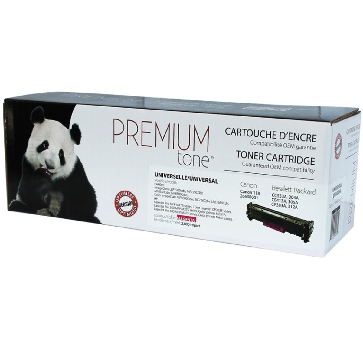 Compatible CANON 118 (2660B001) Magenta Toner Cartridge Premium Quality - Cartouches Certifiées